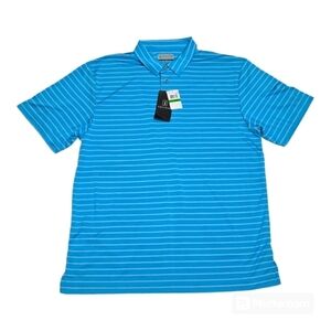 PGA Tour Blue Stripes  Golf Polo Shirts